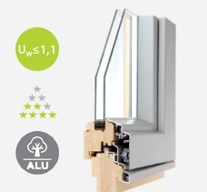 Drvo-aluminij prozori Ekolight Premium