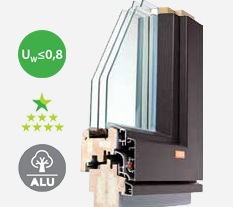 Drvo-aluminij prozori Pasivstar Premium